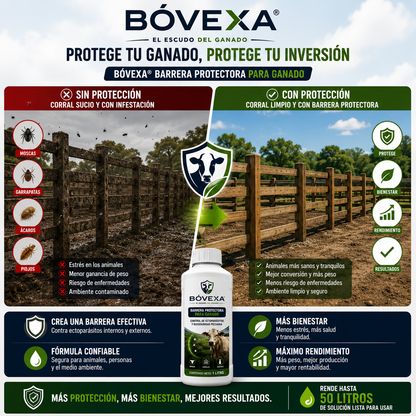 BOVEXA INSECTICIDA PARA GANADO Y CORRALES CONCENTRADO
