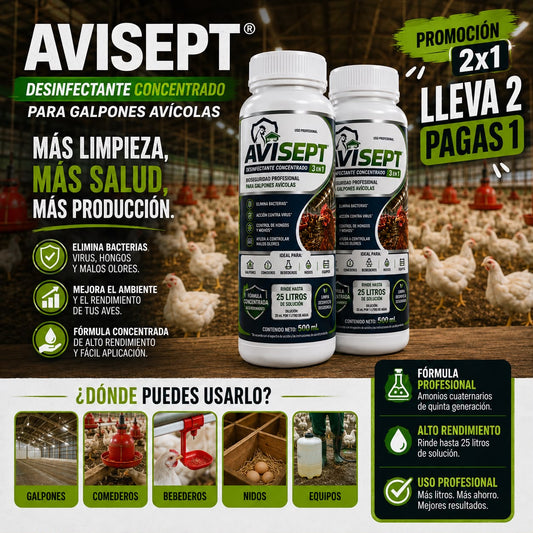 AVISEPT DESINFECTANTE CONCENTRADO PARA AVES