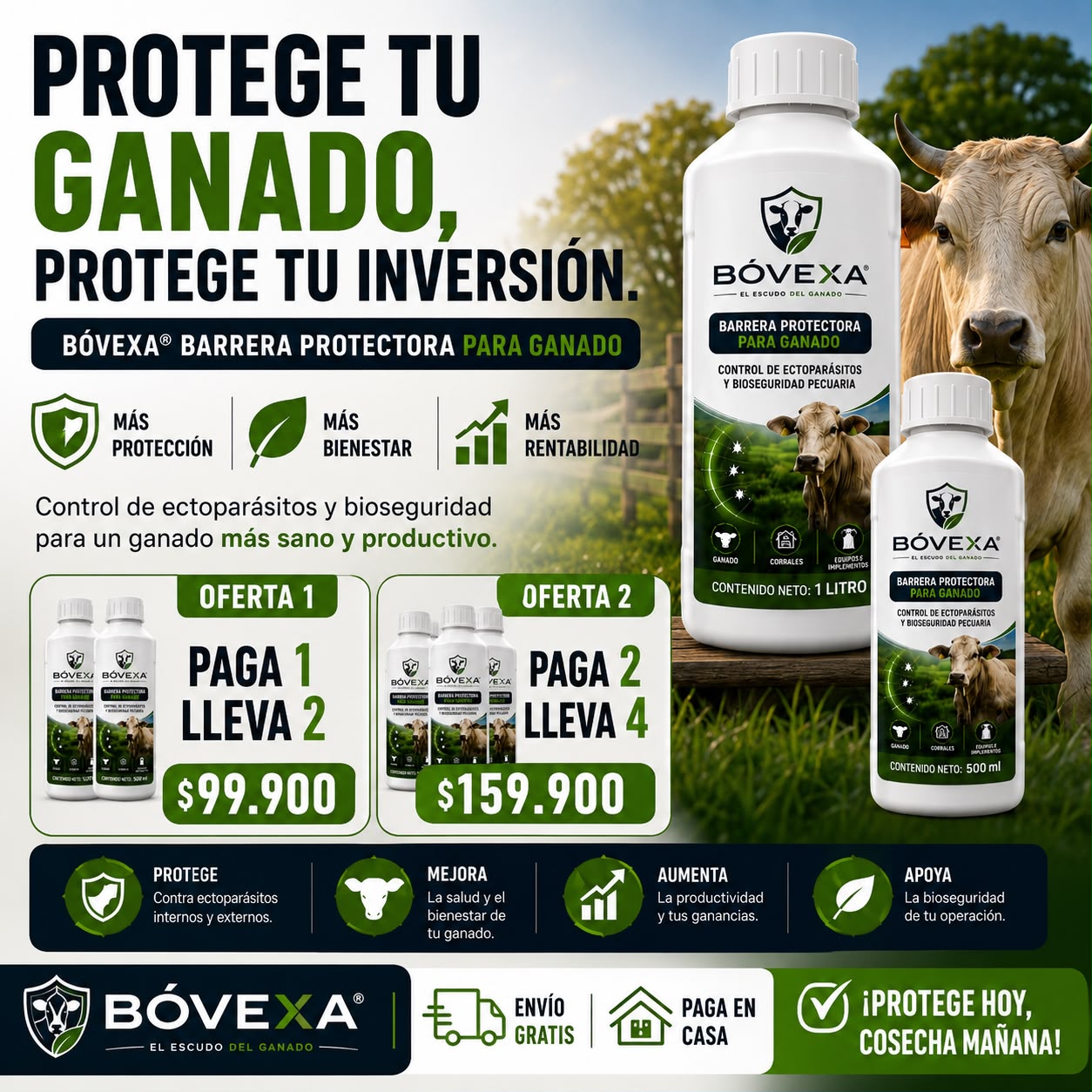 BOVEXA INSECTICIDA PARA GANADO Y CORRALES CONCENTRADO