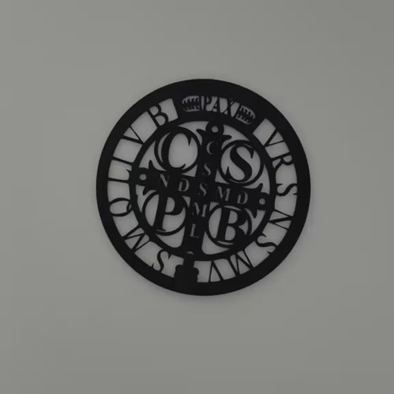 CRUZ DE LA MEDALLA DE SAN BENITO PARA EL HOGAR O NEGOCIO